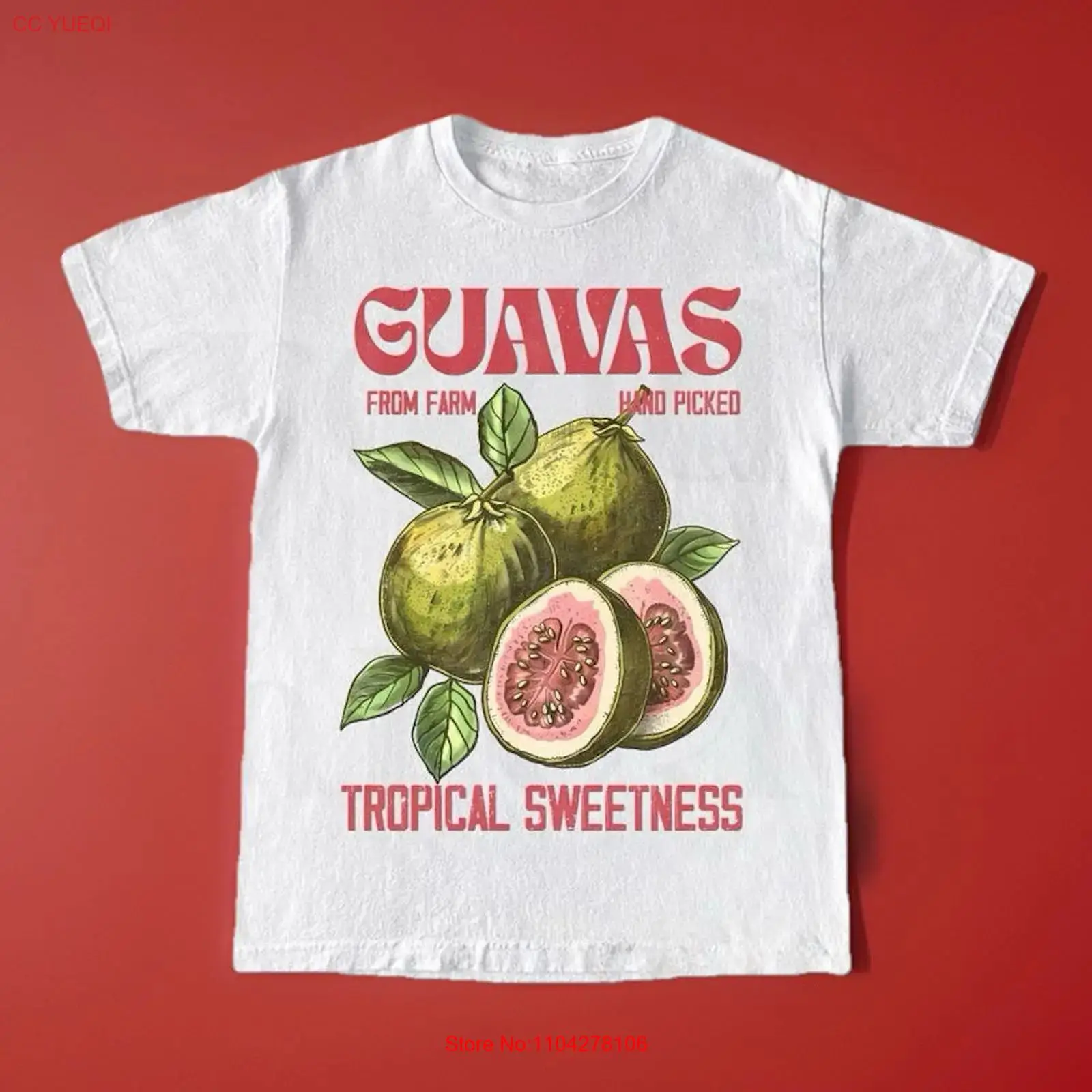 Commercial Shirt Printing - T-shirt Commerciale Retrò Guavas Nuova S-5XL