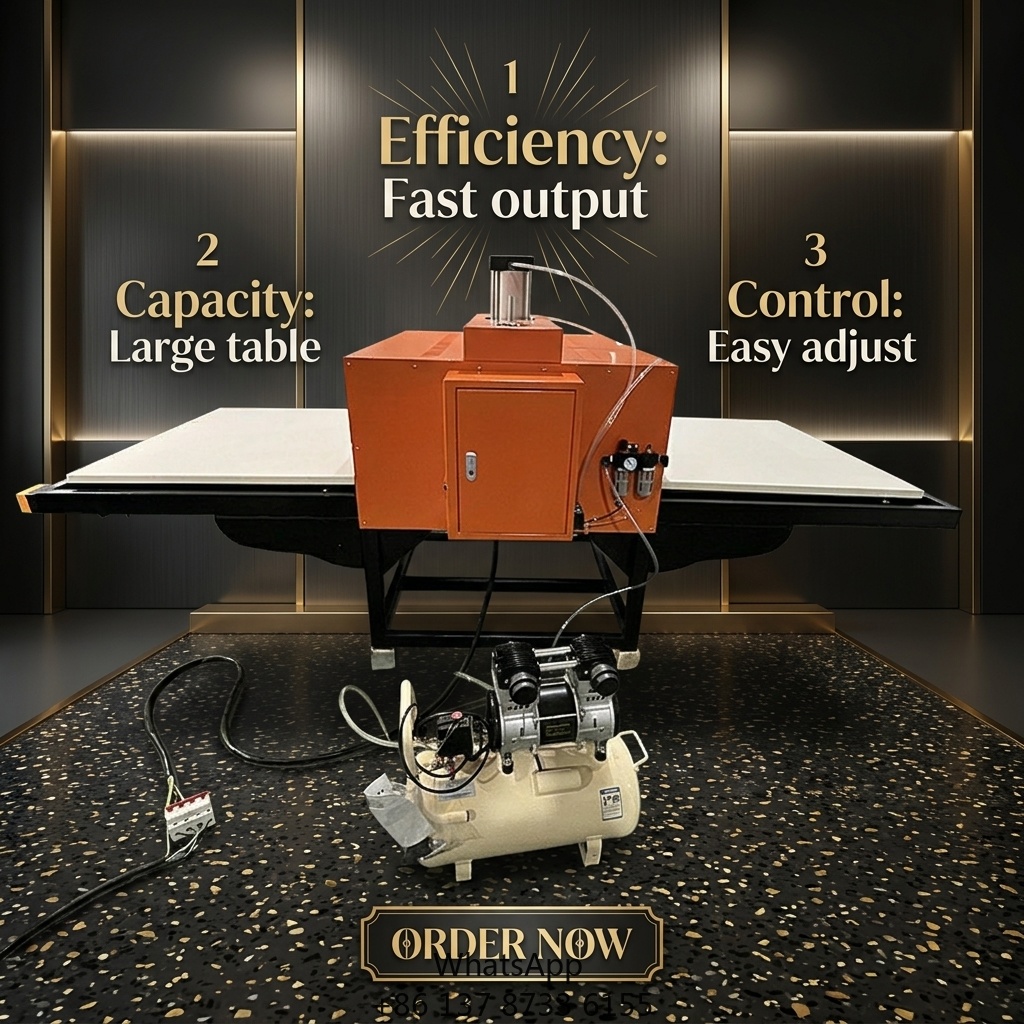Commercial Printing Machine For Shirts - Macchina automatica pneumatica a doppia stazione