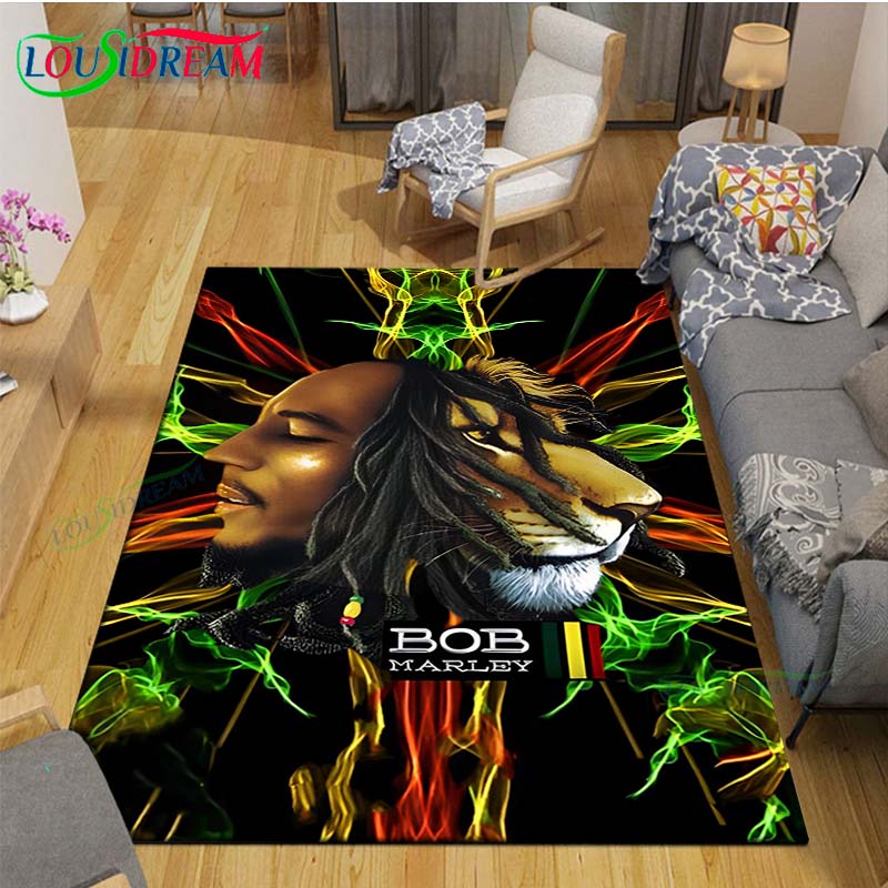 Commercial Printing Format - Cantante pop R-Reggae Bob Marley Tappeto