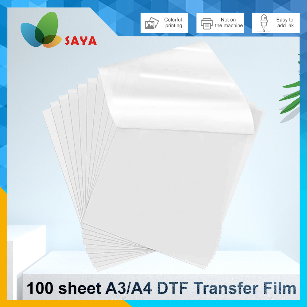 Heat Transfer Vinyl Roll - 50/100 Fogli di Pellicola DTF A3/A4