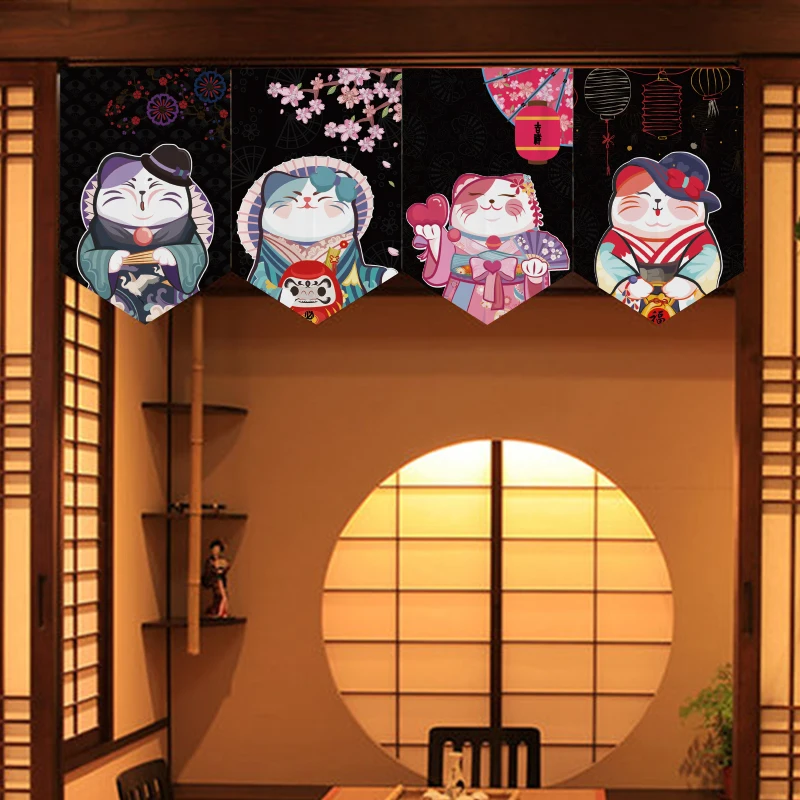 Commercial Printing Rates - Giapponese Lucky Cat partizione bandiera corta