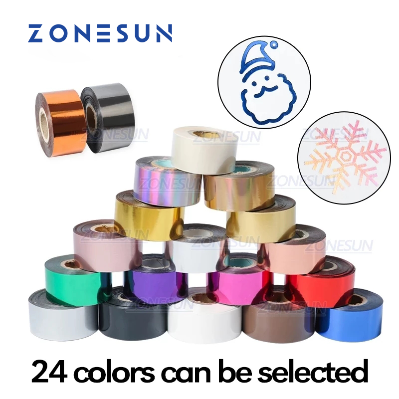 Foil Transfer Machine - ZONESUN 3/4/5 centimetri Oro Argento Nero