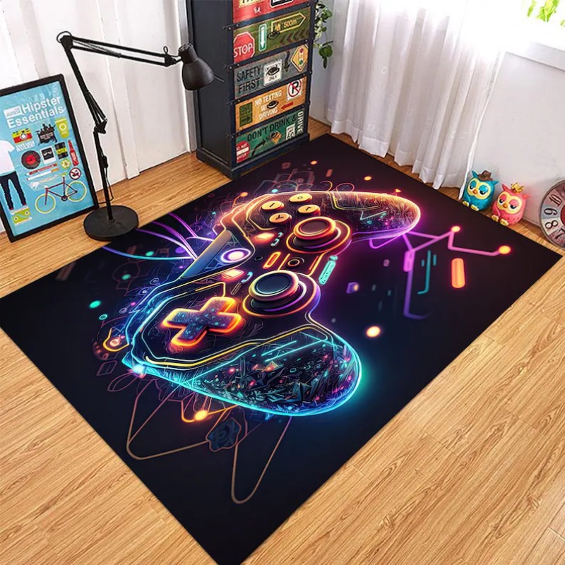 Commercial Printing Services - Tappeto Area Controller di Gioco Neon
