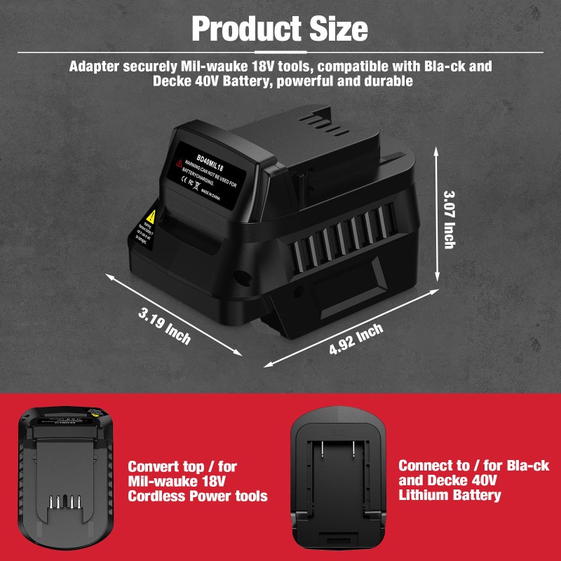 Adattatore per batterie Black& - Black+Decker Tool Cordless recensione e prezzo