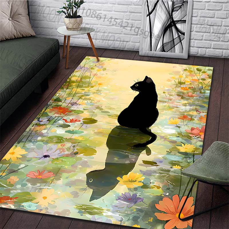Tappeto con stampa di gatto ne - Commercial Printing Format recensione e prezzo