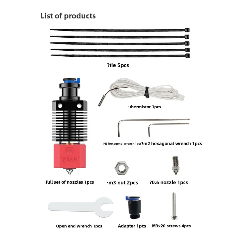 Kit di modifica ugello ad alta - Creality Printer Ender 3 recensione e prezzo
